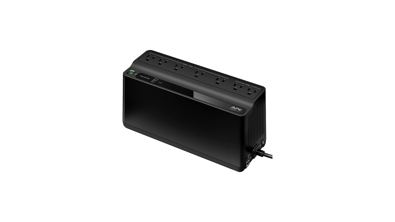 APC Back-UPS 600VA 120V Battery Backup & Surge Protector with USB Charging Port (BE600M1)