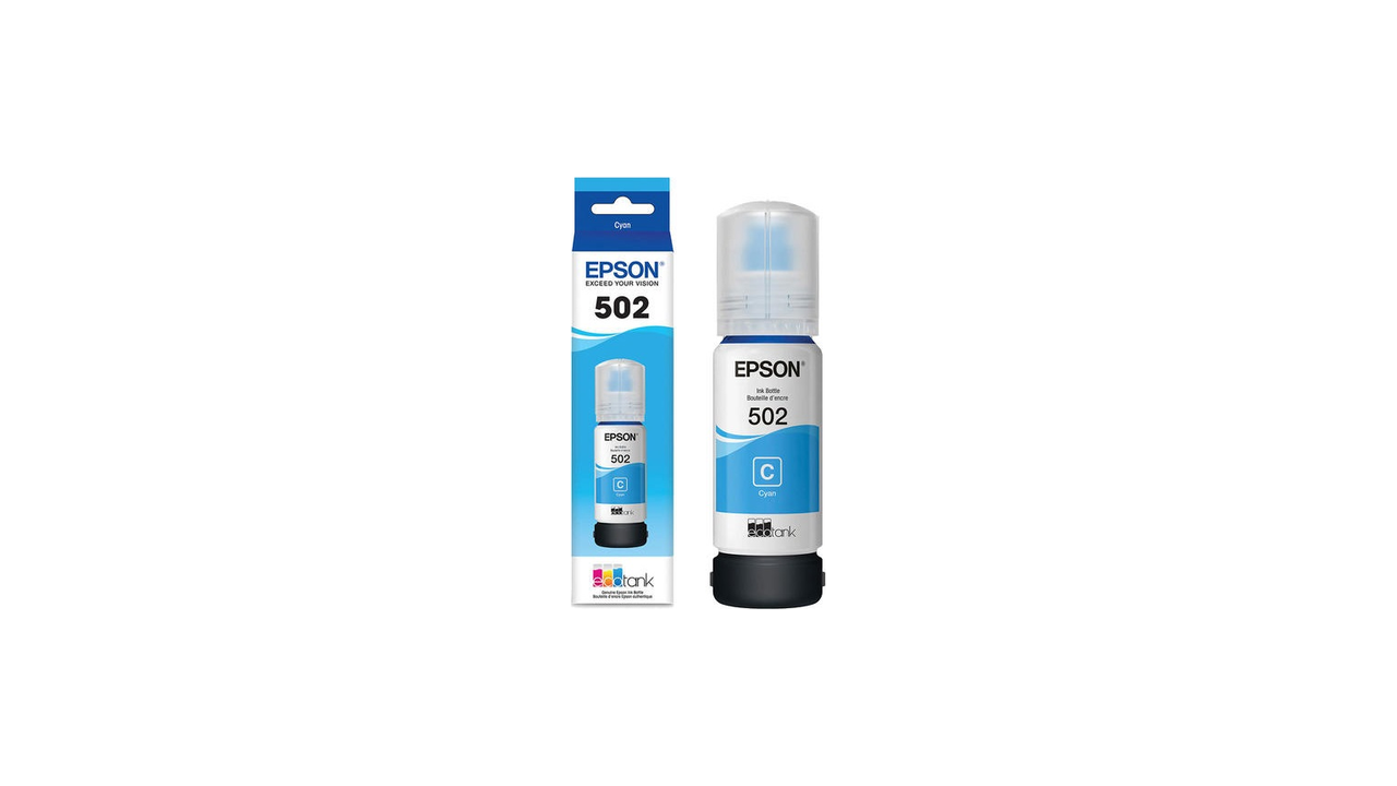 Epson T502220 (502) Cyan Ultra High Yield Ink Bottle