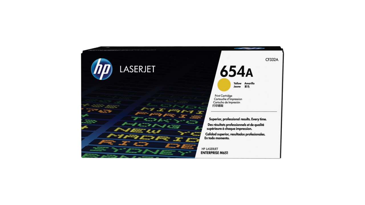 HP CF332A (654A) Yellow Toner Cartridge