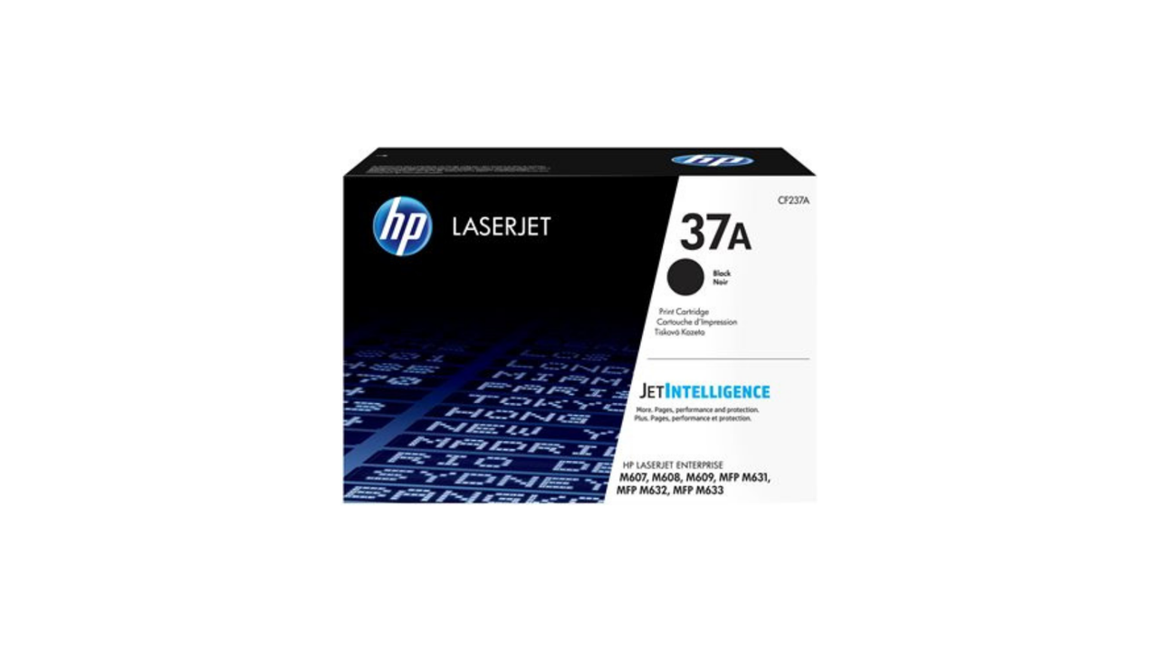 HP 37A Black LaserJet Toner Cartridge (CF237A)