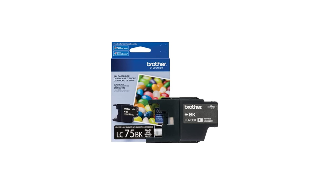 Brother LC75BK Black High Yield Ink Cartridge