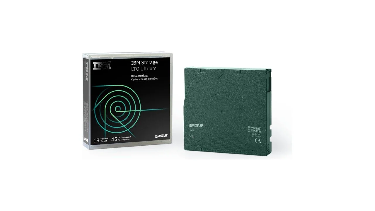 IBM 02XW568 (LTO-9) Ultrium Data Cartridge 18TB/45TB