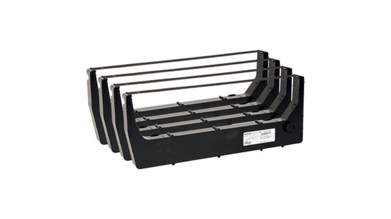 Printronix 255049-402 (P7000/P8000) Black Standard Life Ribbon Cartridge, 4-Pack