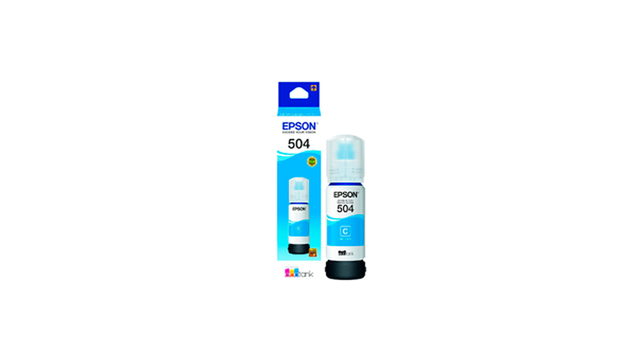 Epson T504220 (504) Cyan Ink Bottle