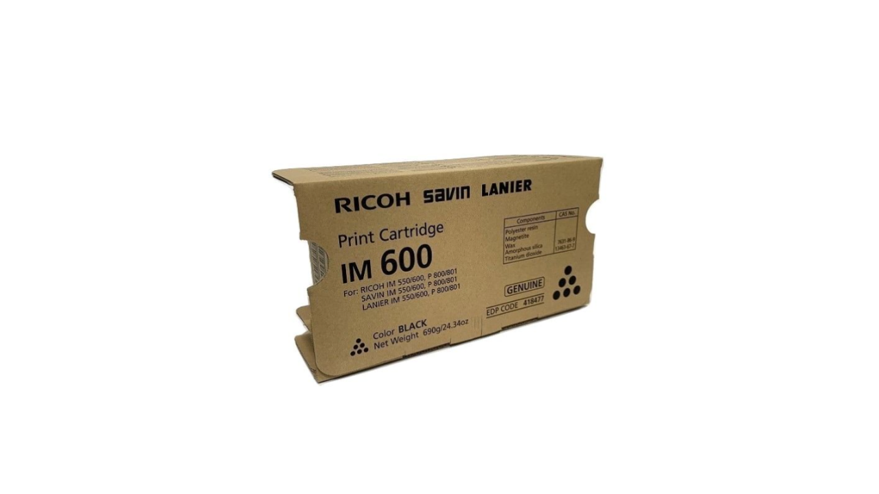 Ricoh 418477 (IM 600) Black Toner Cartridge