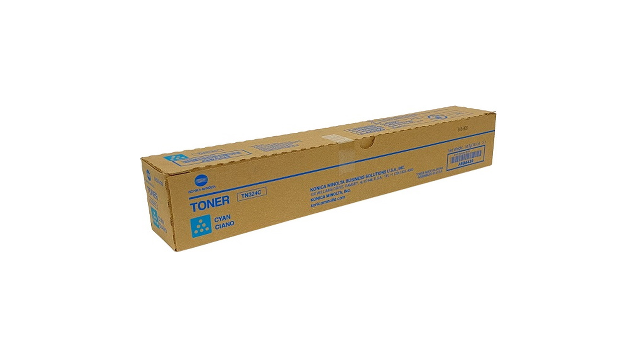 Konica Minolta TN324C / A8DA430 Cyan Toner Cartridge