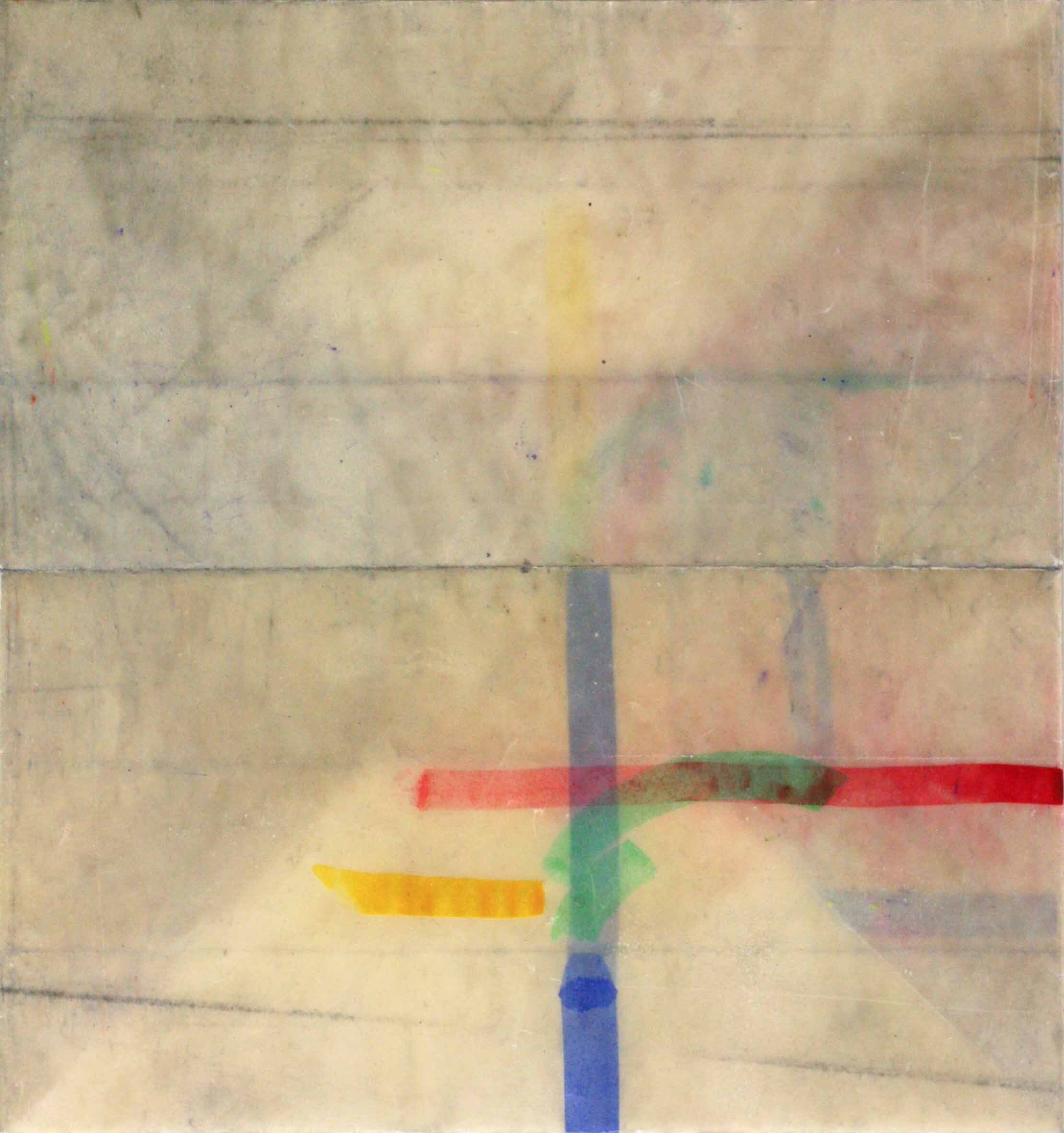  “Udo (3)”, 32 × 30 cm, Aquarell and Wax on Paper, 2013 
