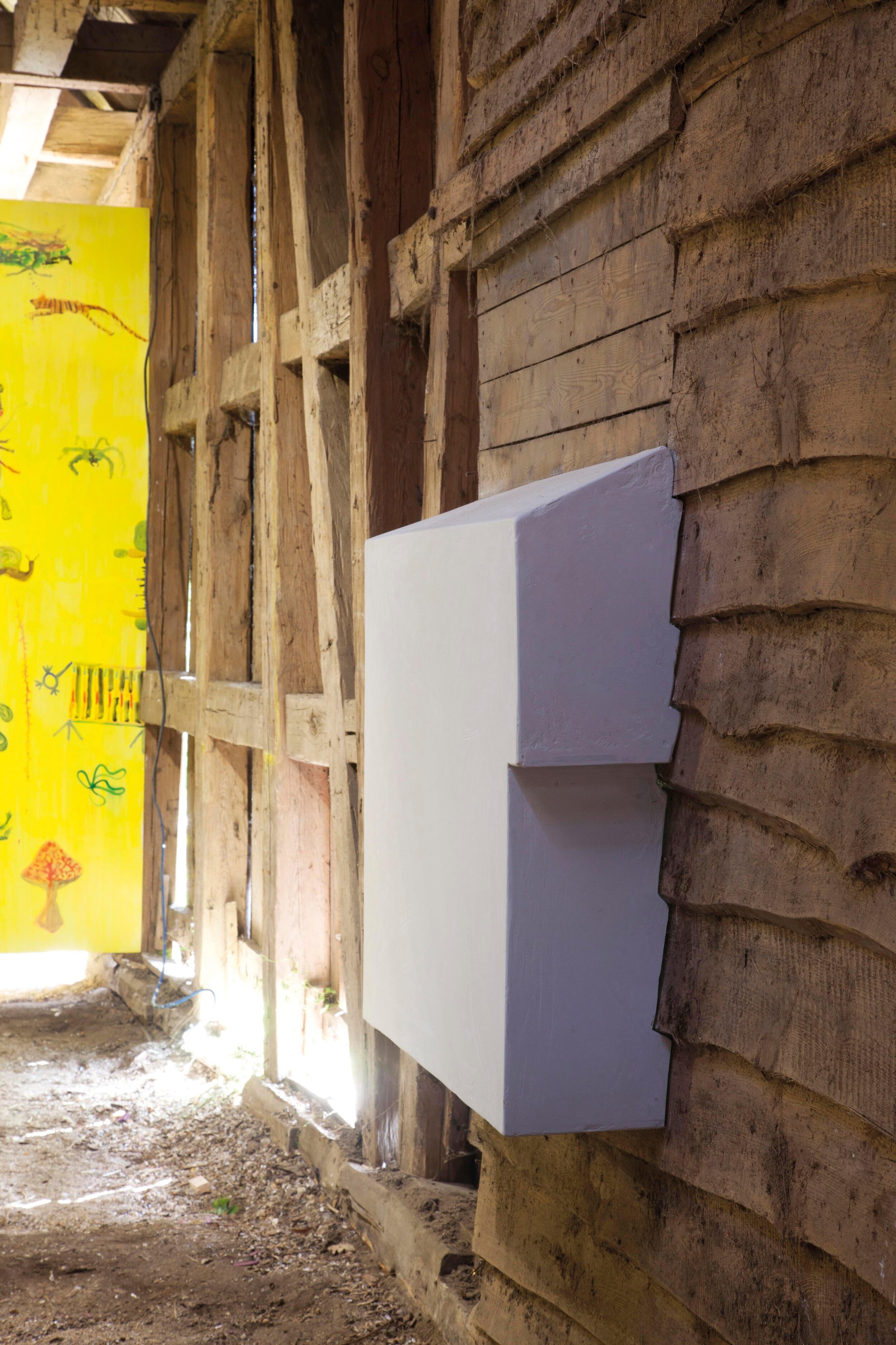  Lukas Brüggebusch &amp; Robert Ernst, “Little Boxes”  80 × 100 × 30 cm, Plaster and Wood, 2016 