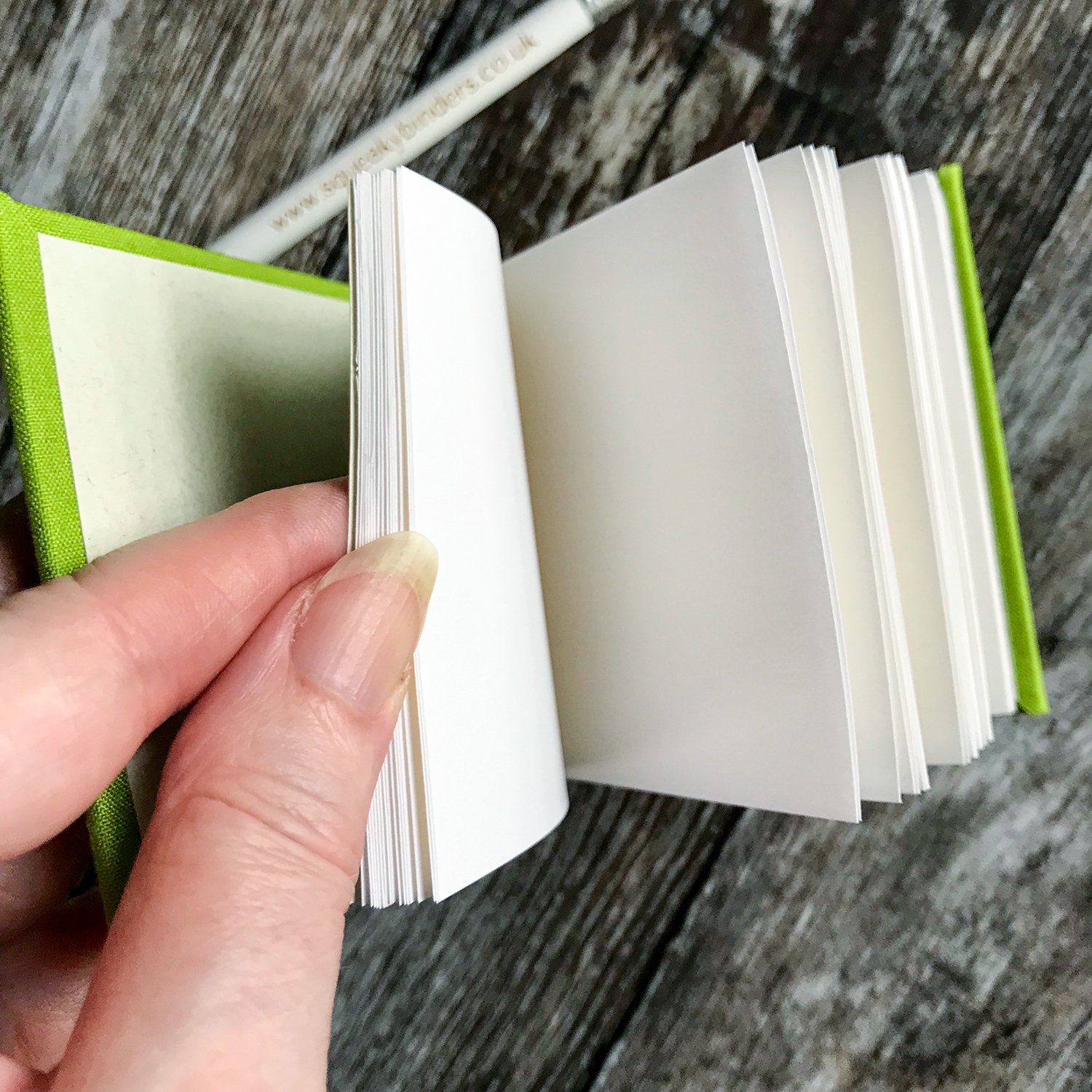 Mini_journal_westie_lime_open_pages_pencil.jpg