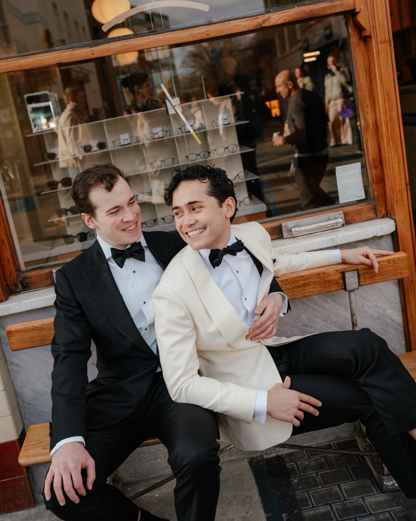 Indi &amp; Charlie in Hackney

Indi and Charlie got married in Hackney Town Hall, the winter sun just held back the rain for long enough to make the most of their favourite nearby spots in the place they call home. Their families had made the long jo