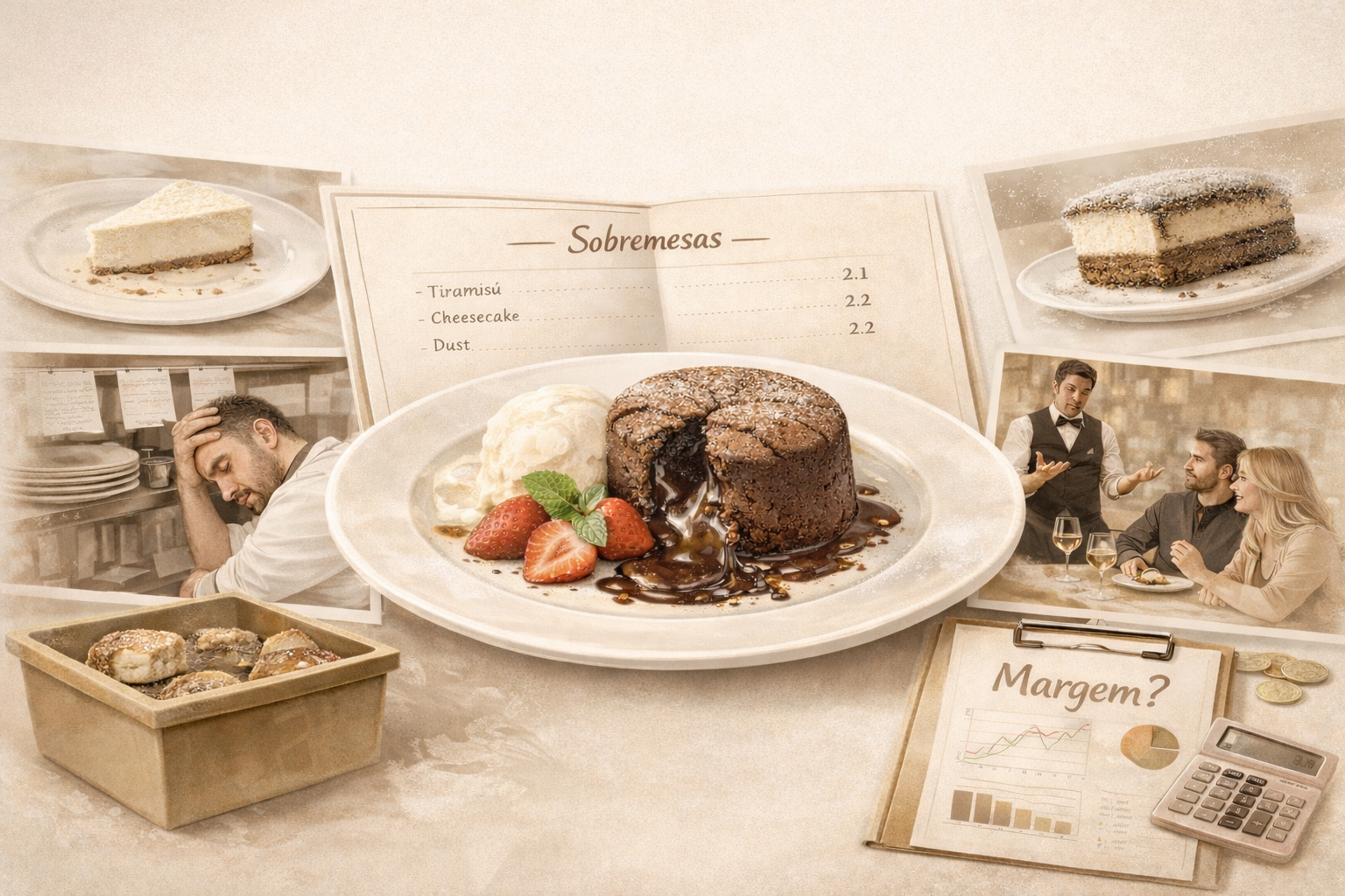 7 sinais de que a carta de sobremesas do seu restaurante precisa de ser redesenhada