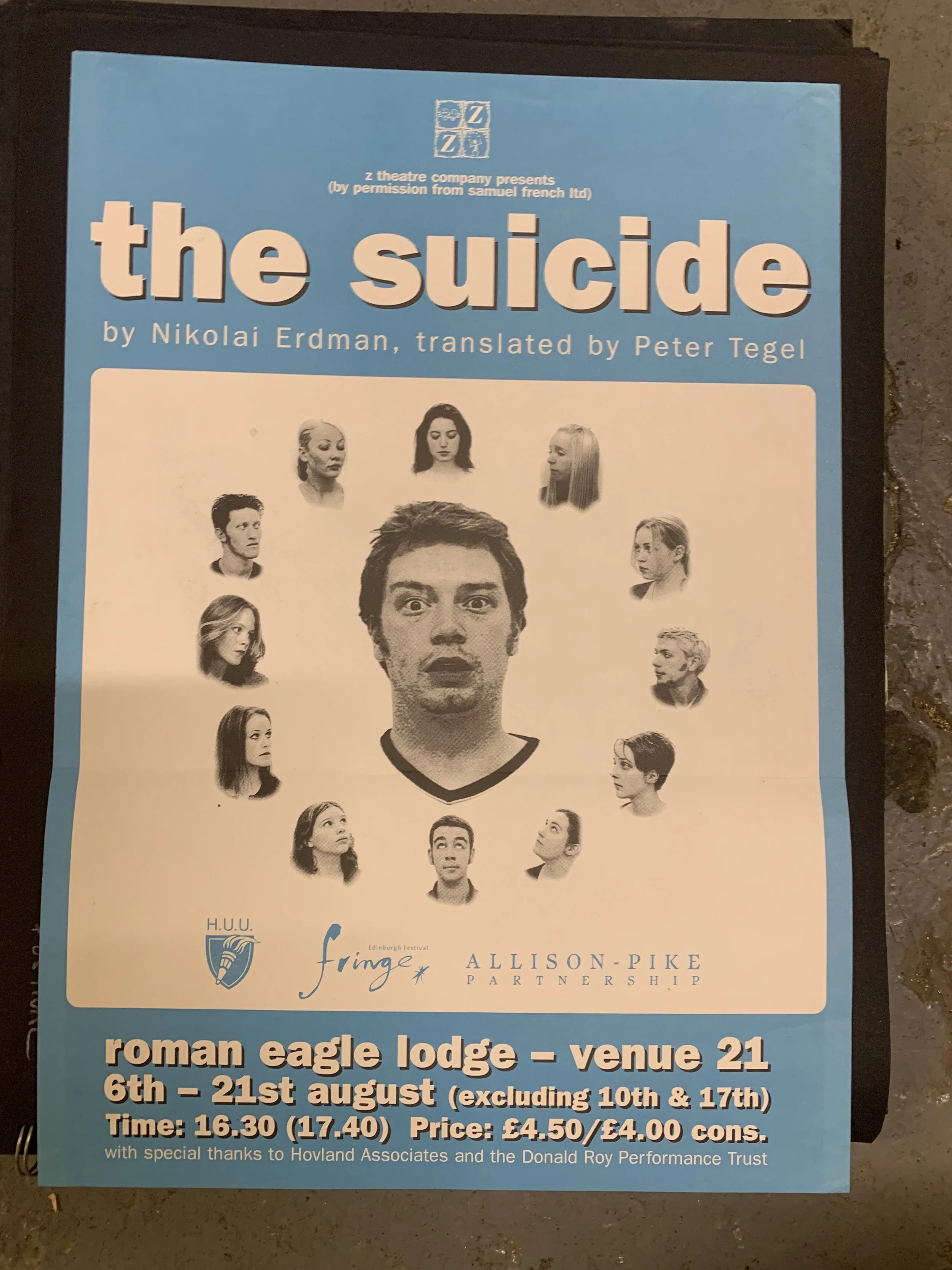the suicide, 1999 (Design, Emma Frankland)
