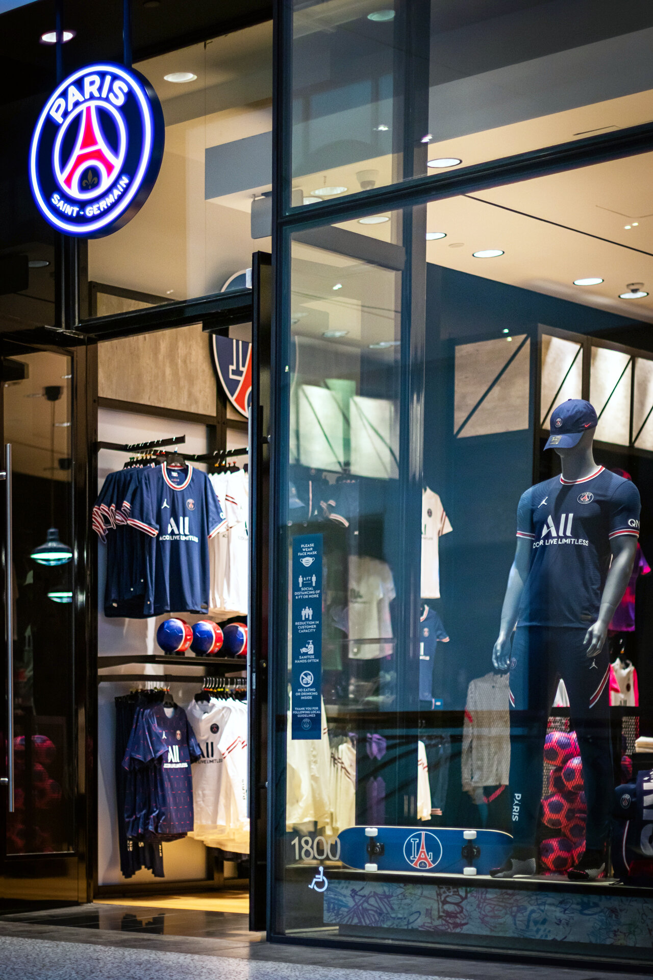 Paris Saint-Germain and Fanatics new Los Angeles store; the first standalone European club retail location in North America Fanatics