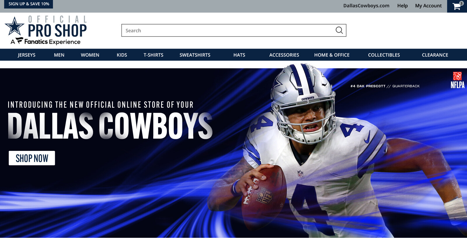 dallas cowboys official page