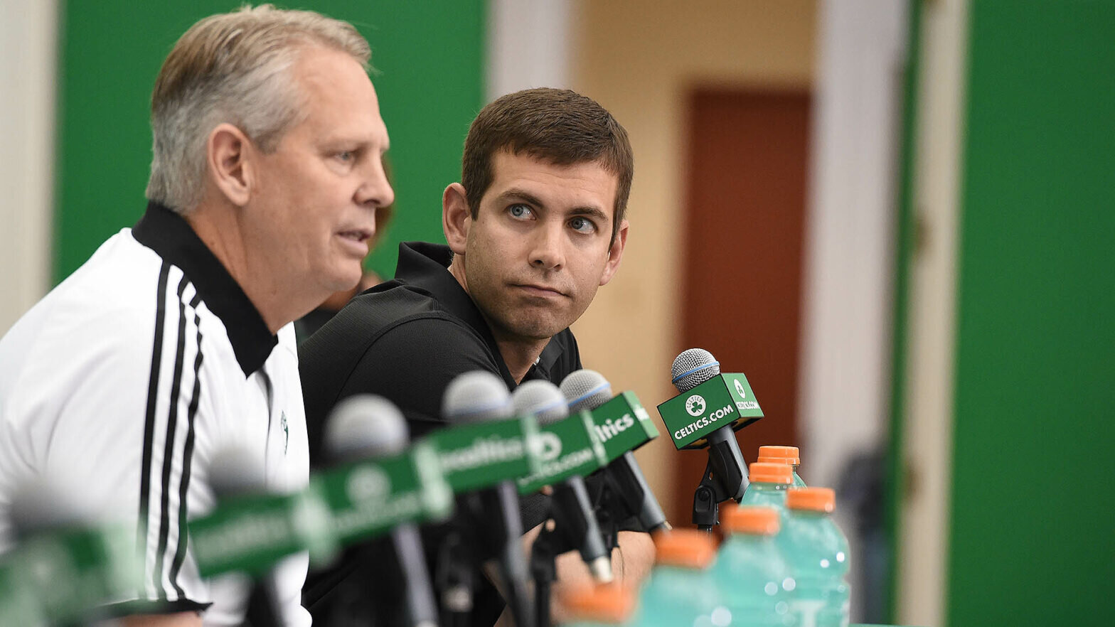 Danny Ainge out Brad Stevens in. Brad Stevens Out.