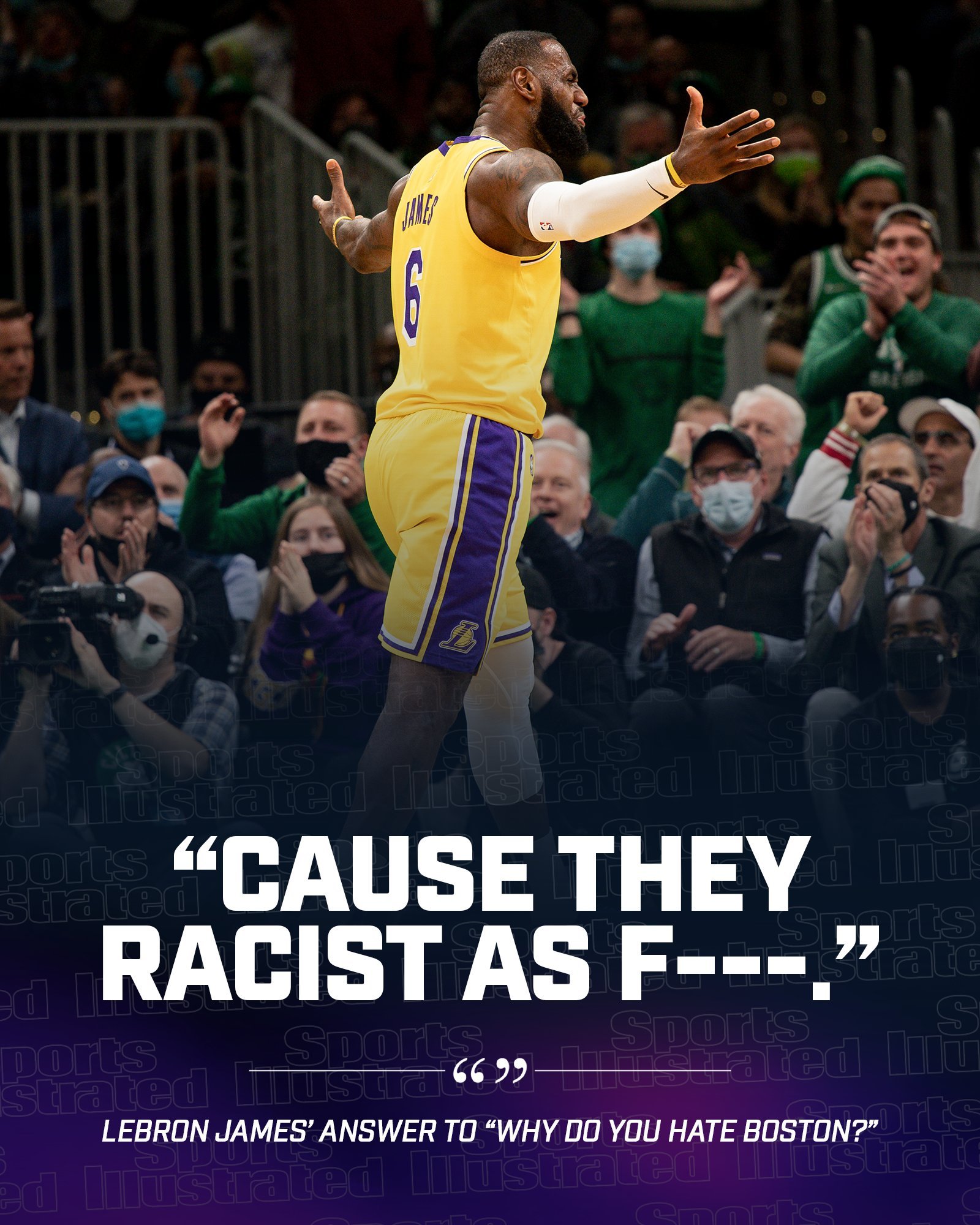 LeBron is destroying Boston