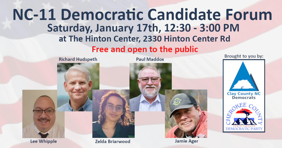 NC-11 Democratic Candidate Forum