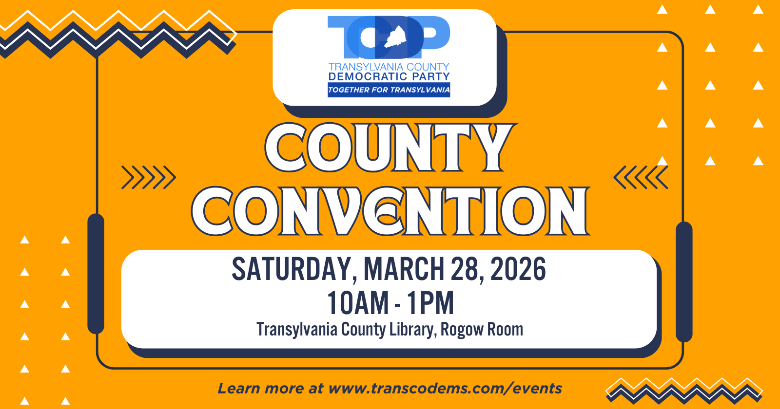 County Convention Program 2026 County Convention — Transylvania County, NC, Democratic Party (TCDP)