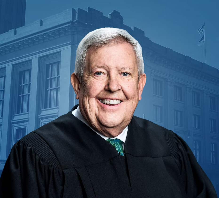 Man in judge's robe