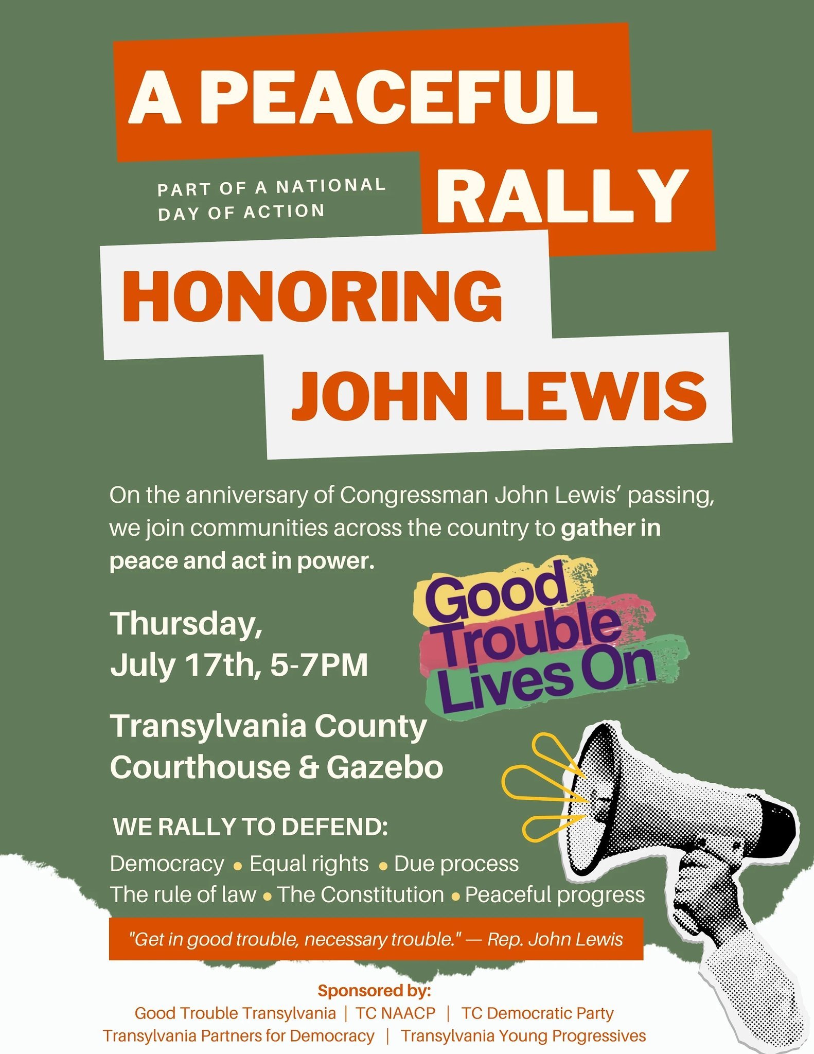 A Peaceful Rally: Good Trouble Lives On