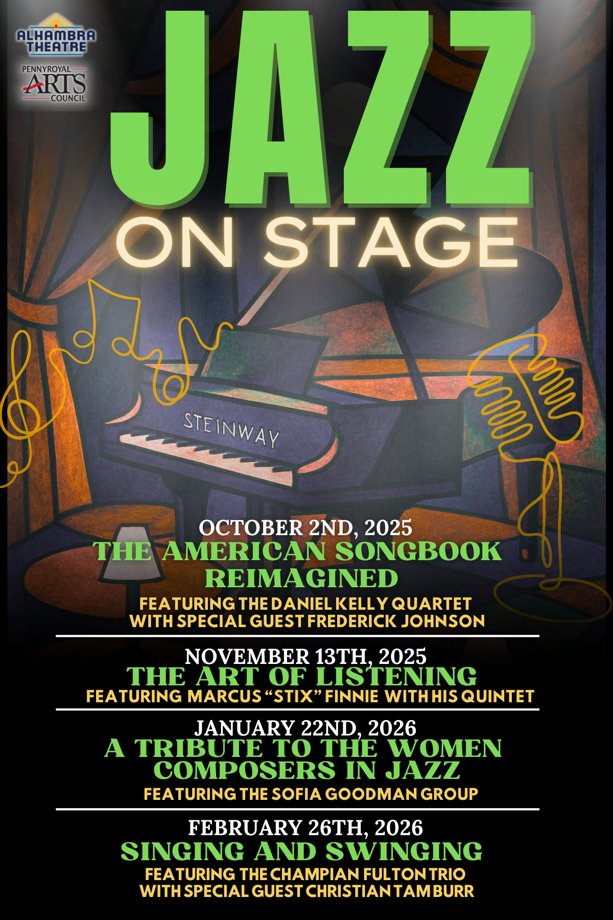 Jazz On Stage - A Tribute to the Women Composers in Jazz at 8:00 PM