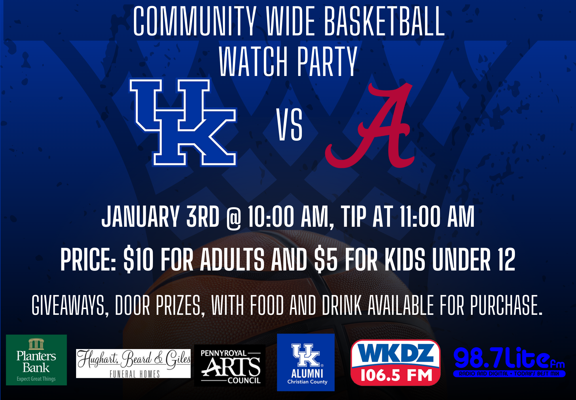 UK Basketball Game Watch Party: UK vs. Alabama
