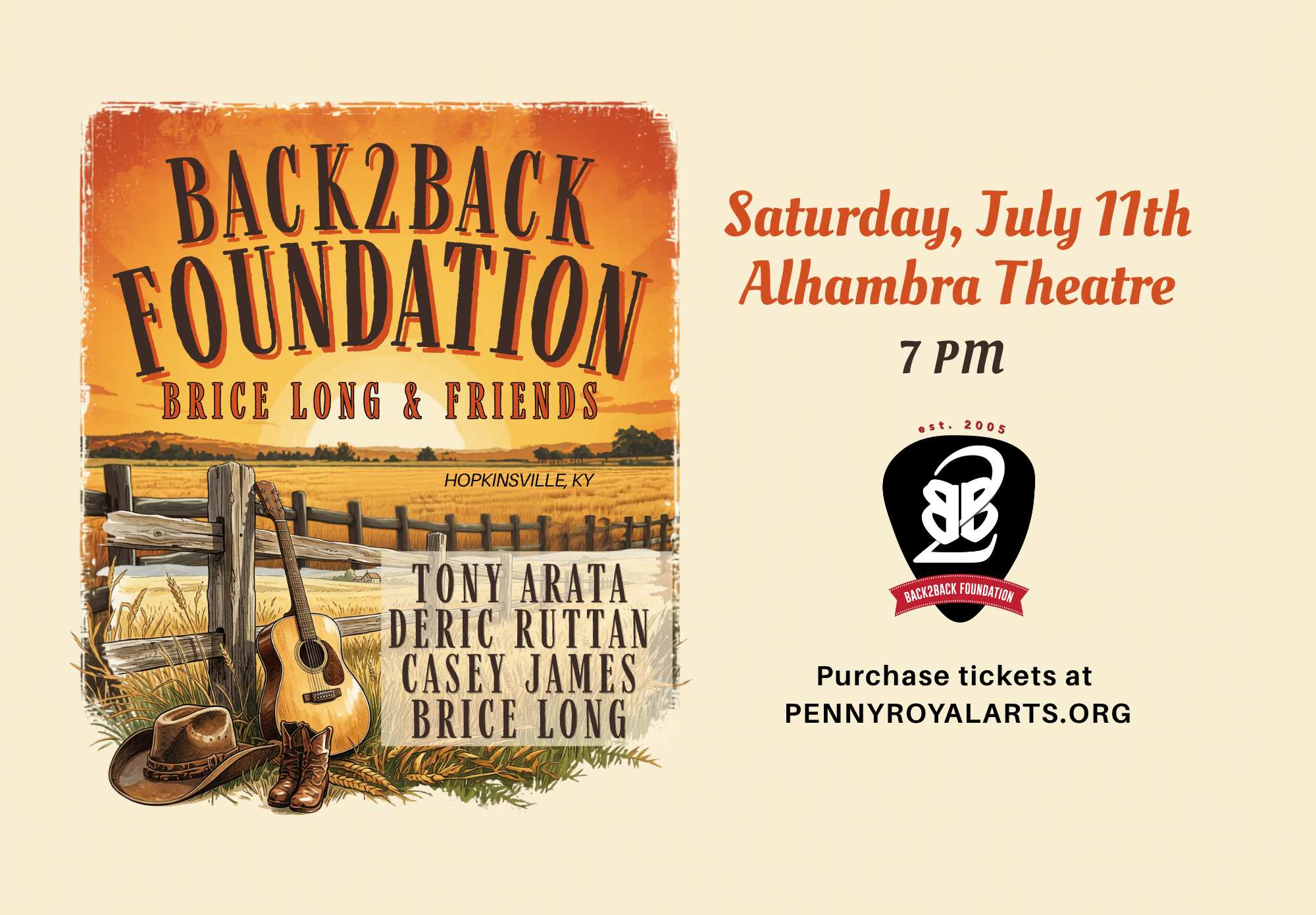 Brice Long & Friends Back2Back Benefit Concert 26'