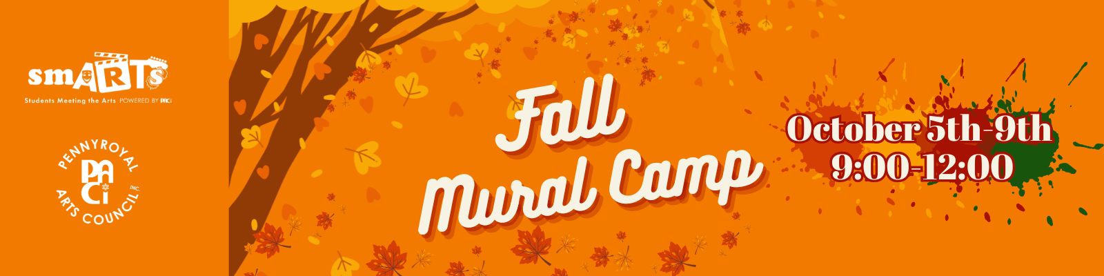 PACI FALL MURAL Camp with a local artist