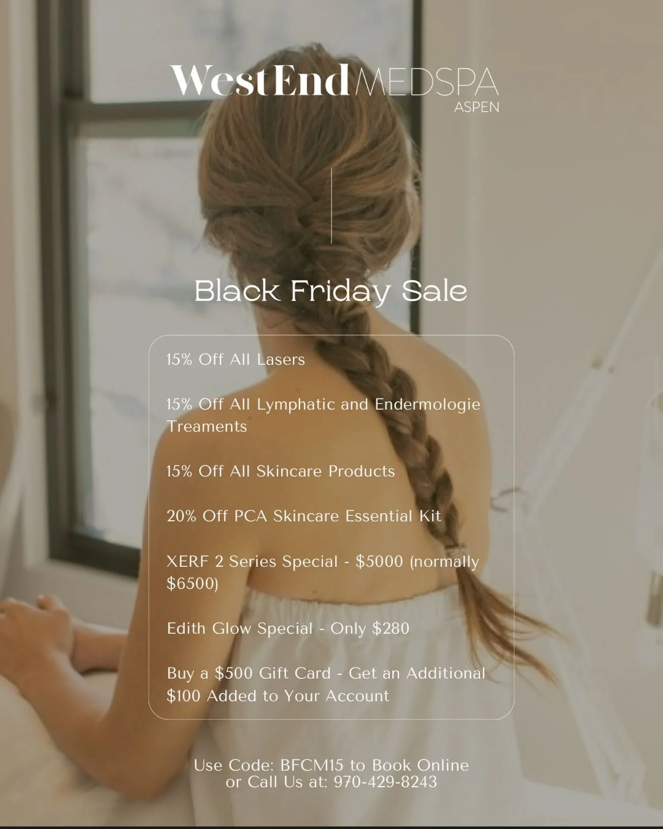 ✨ BLACK FRIDAY STARTS NOW ✨

The deals you&rsquo;ve been waiting for are officially LIVE!

Use code: BFCM15 at checkout or when purchasing in-store 🤍

For a limited time only:
💥 15% off all lasers (must be purchased today)
💥 15% off Lymphatic &amp