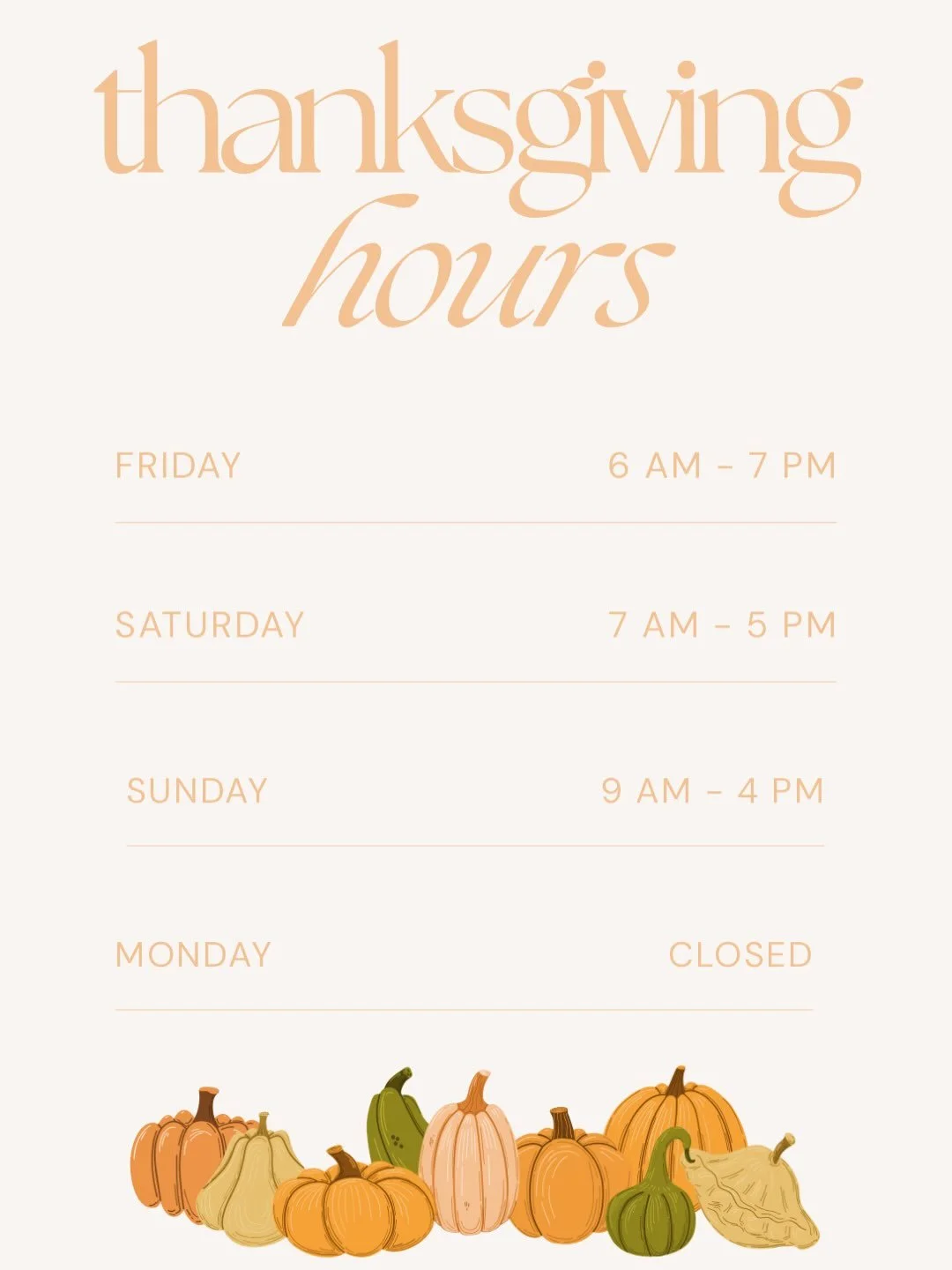 We have so many treats available for you this Thanksgiving weekend!!!

Stop by and grab some Anna Mae&rsquo;s baking or our Apple Pie Milkshake, made with our homemade apple syrup 🍎🥧