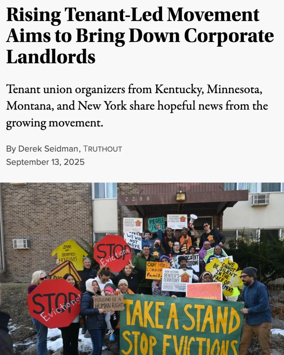 [Espa&ntilde;ol abajo] &quot;Thousands of tenants have unionized in recent years. This is a bottom-up, multiracial, working-class movement that&rsquo;s directly countering the catastrophe of the U.S. housing system and the power of landlords with the