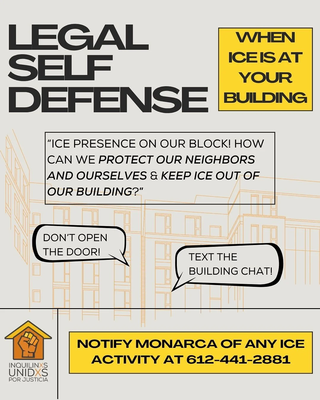 Knowing our neighbors is as important as knowing our rights! Break bread with your housemates, folks in your building and neighbors on the block, and make a plan to protect one another if federal agents show up at your door. We protect us ‼️🏡‼️