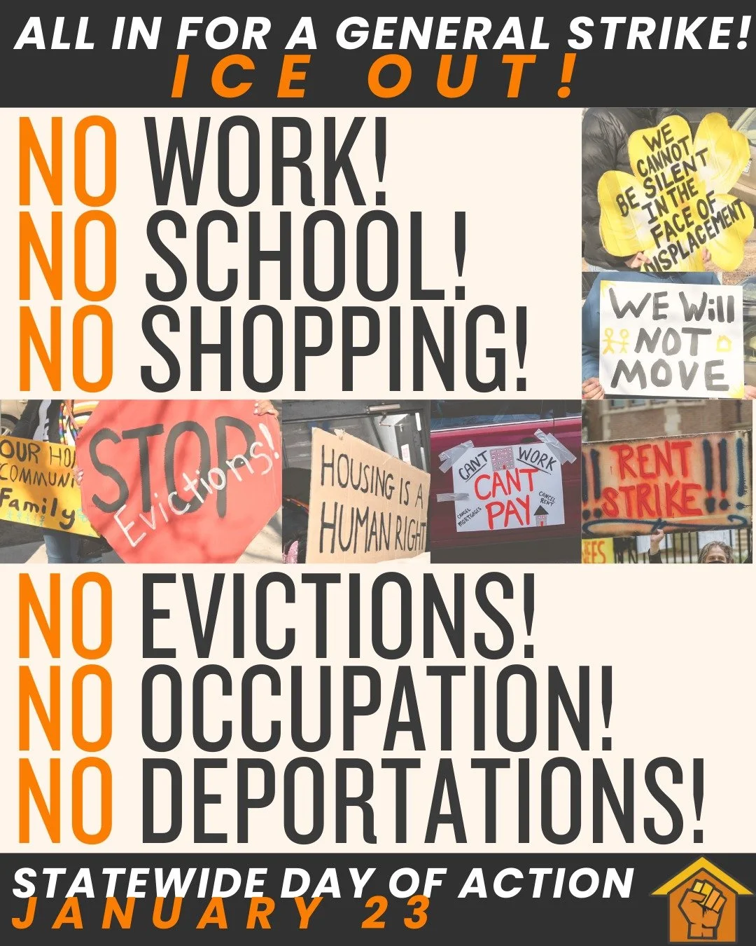 ALL IN FOR A GENERAL STRIKE! ICE OUT OF MINNESOTA! 🌌🔥

IX is proud to join union members, community organizers, faith leaders and school communities calling for an economic strike in response to the accelerating onslaught of federal terror in our s