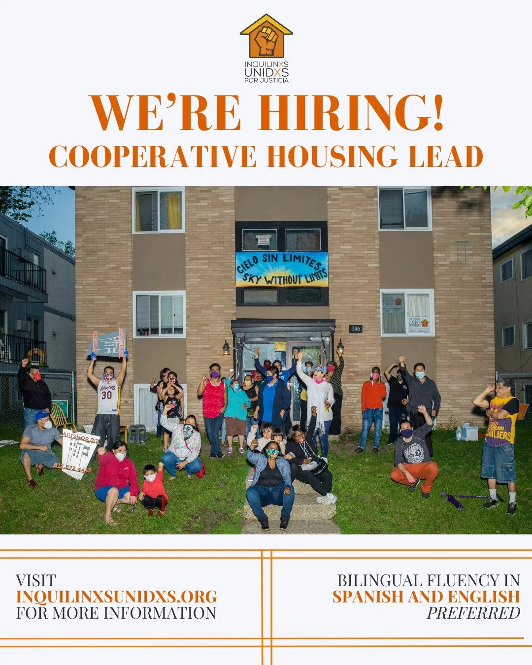 We're hiring for a new Cooperative Housing Lead for Sky Without Limits! Visit our website to learn more and apply now.