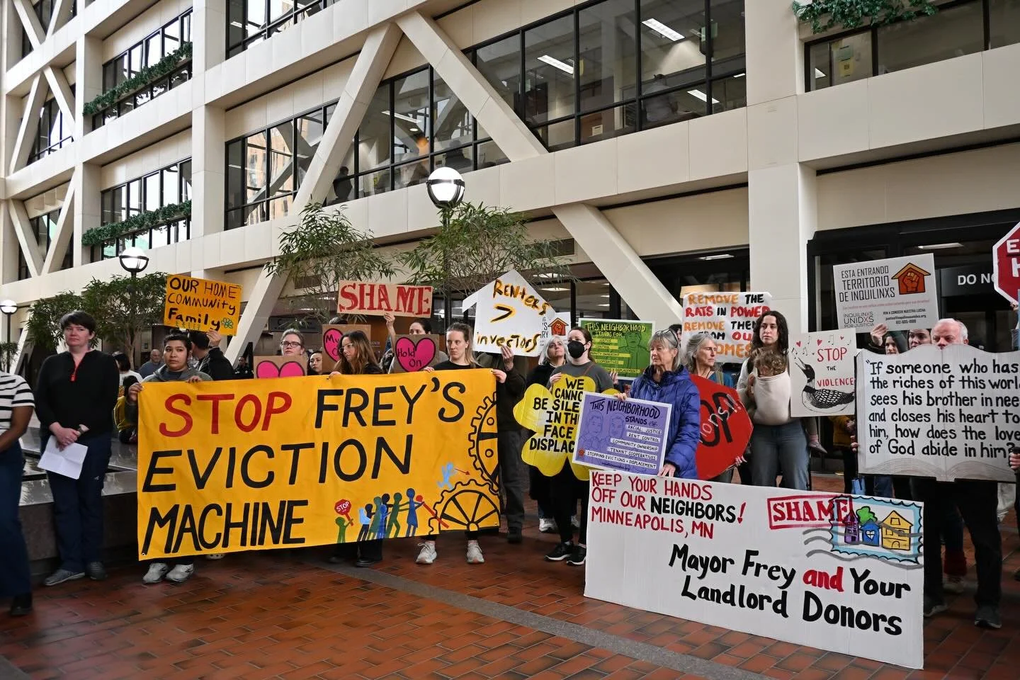 🛑⚙️⚡️ STOP FREY&rsquo;S EVICTION MACHINE 🛑⚙️⚡️

bit.ly/612protectfamilies

Minneapolis tenants &mdash; we see you, we love you, we won&rsquo;t stop fighting for you ✊🏾🏡🫀