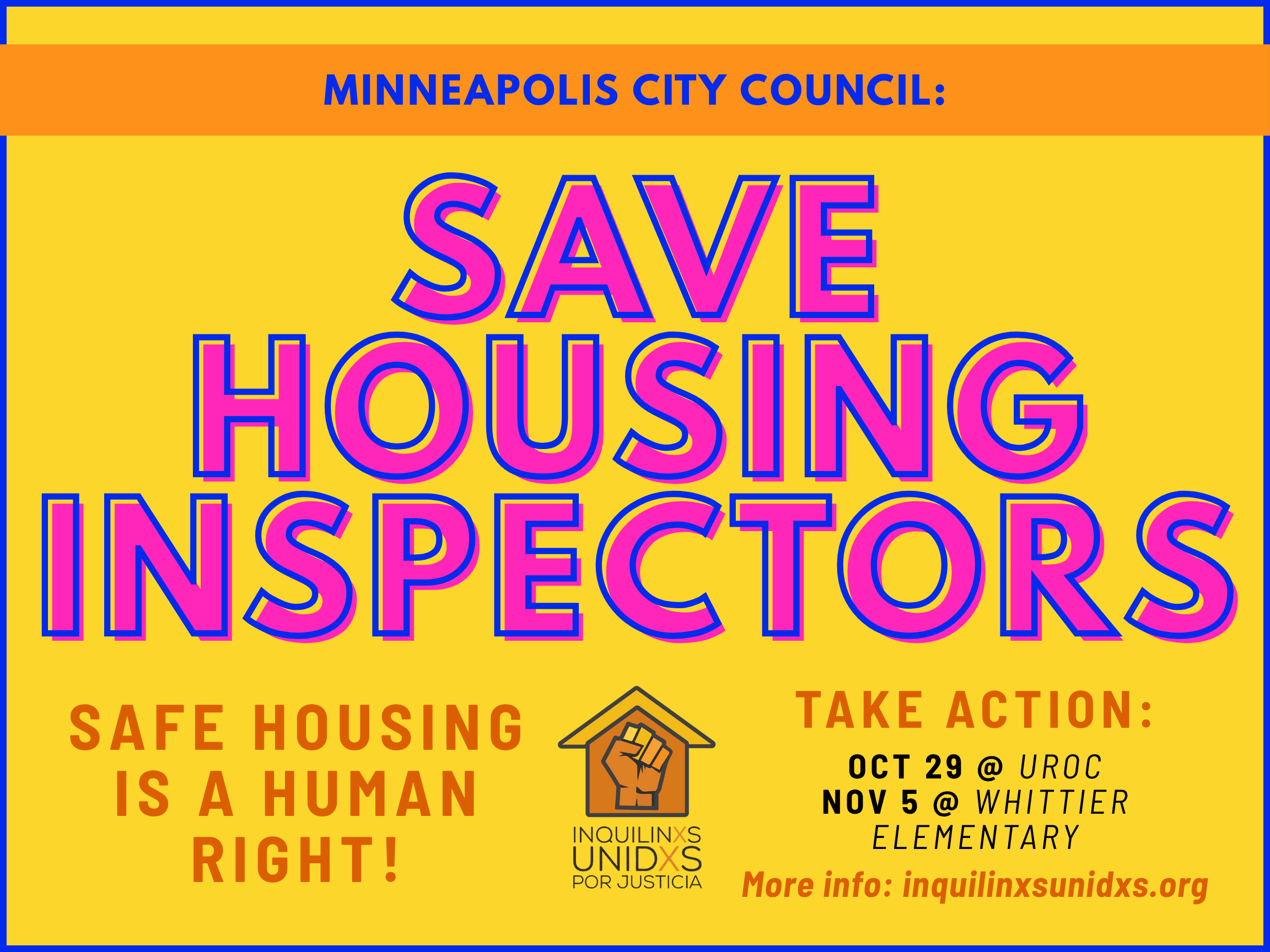 Minneapolis City Council: Save housing inspectors!