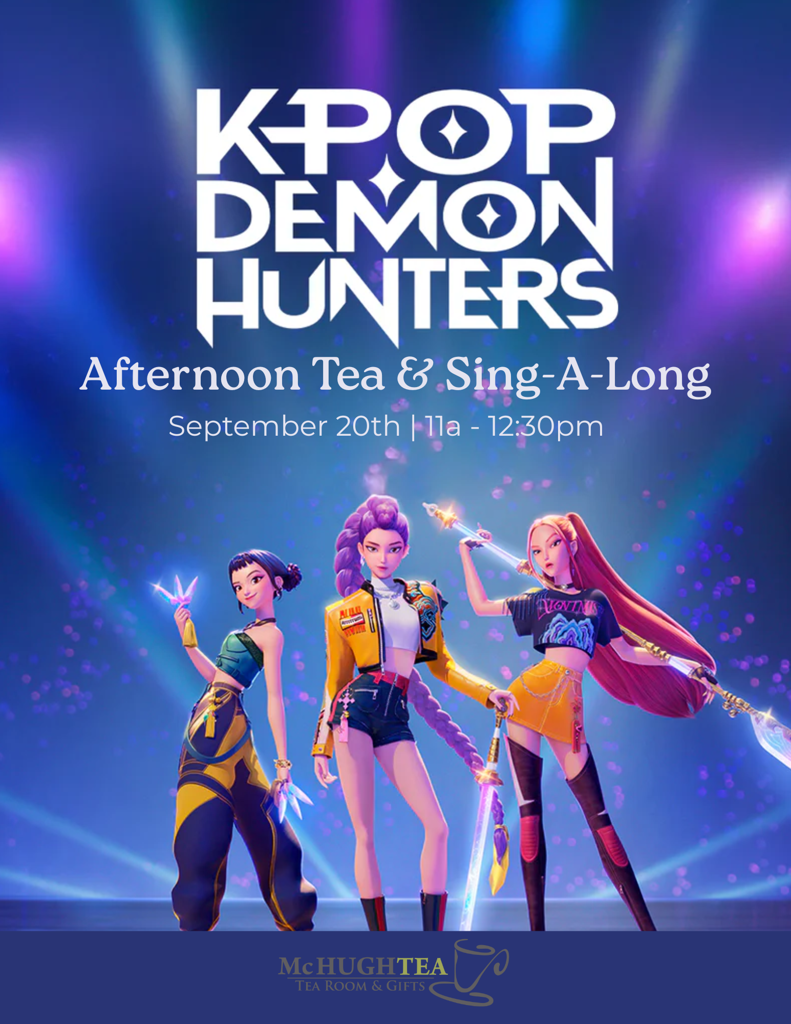 KPOP Demon Hunters Afternoon Tea & Sing-a-long