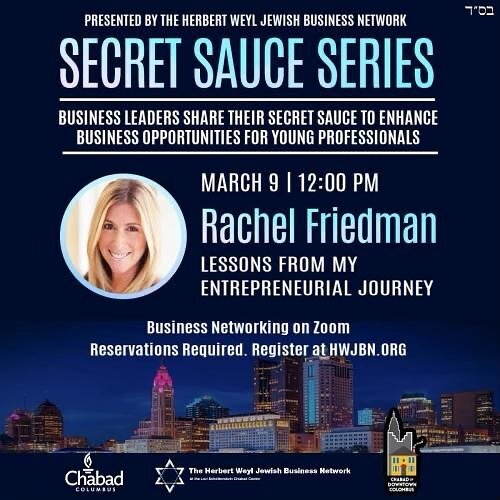 I&rsquo;m very excited to invite you to hear Rachel Friedman tell the story of how she built her company Tenfold in seven years 

Tomorrow at 12pm at the Herb Weyl Jewish Business network!!
Link in Bio!