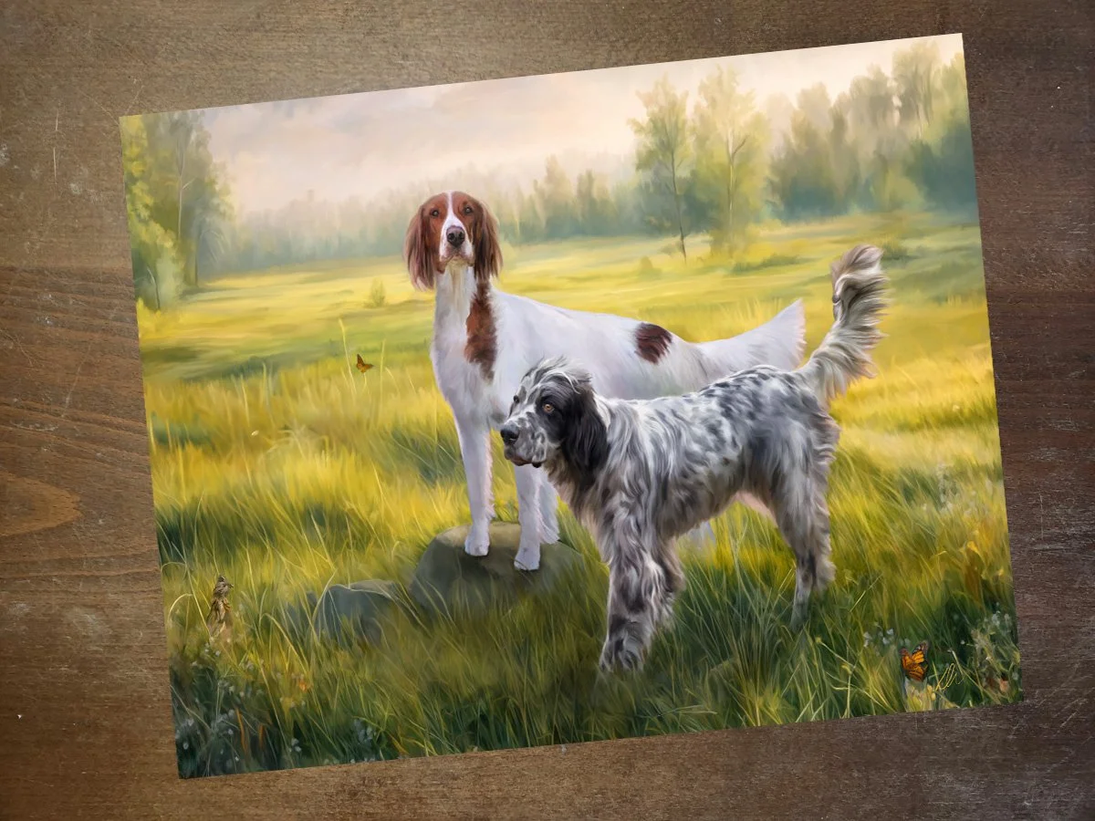 2 Setters Print on Table.jpg