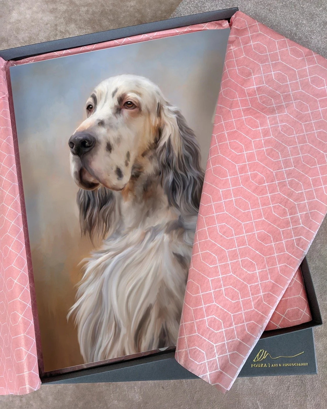 This Signature Portrait gift commission of Norton arrived safely home today so I can finally share his stunning elegance. 

His mom says, &quot;I am so grateful, humbled and deeply moved beyond words by this exquisite portrait of my beloved Norton...