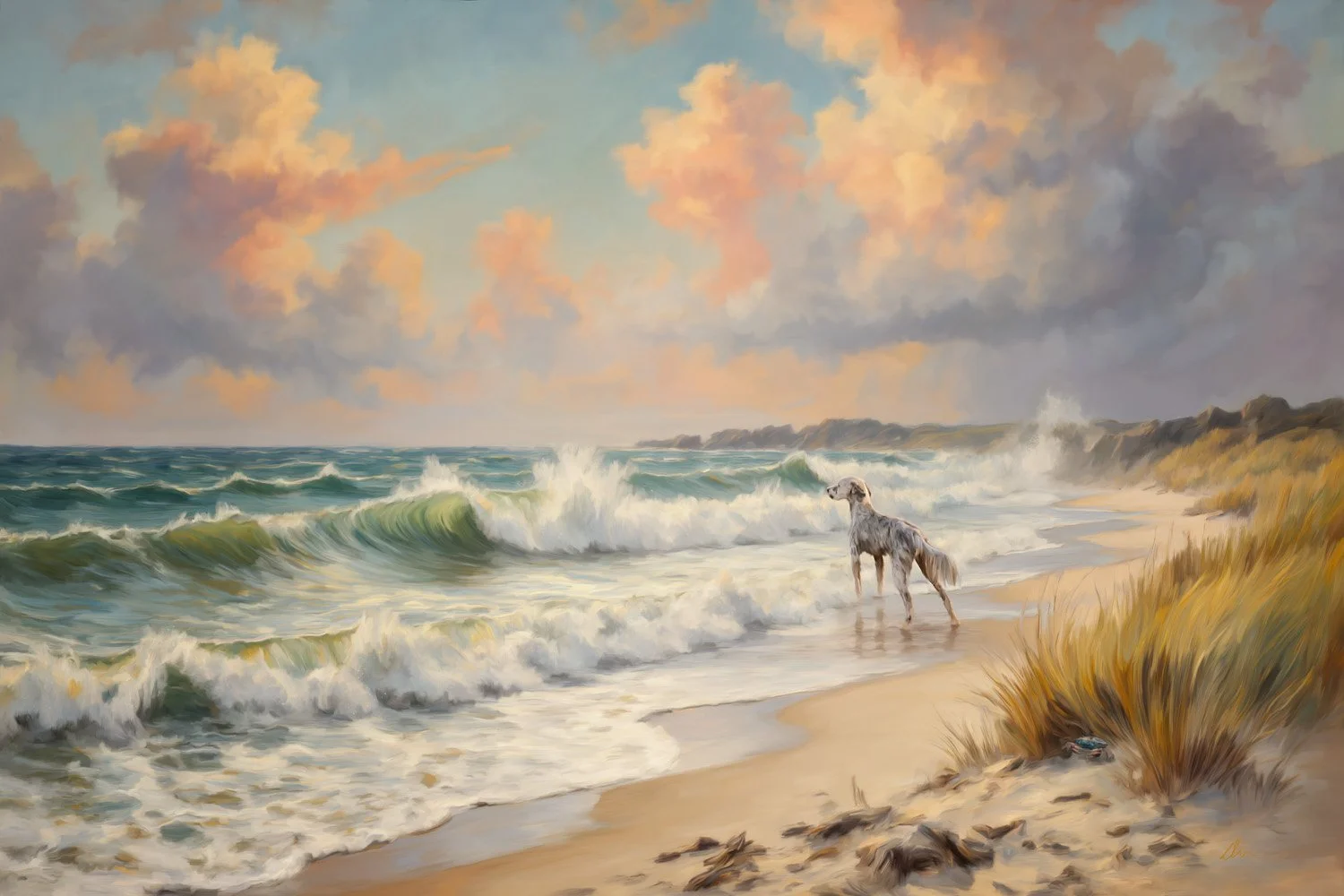 I've been working on this personal project for awhile now. I love Maine - we used to travel up there often but life has kept us away for a few years. I got married in Kennebunkport, overlooking the ocean. I love dramatic clouds and the top curl of a 