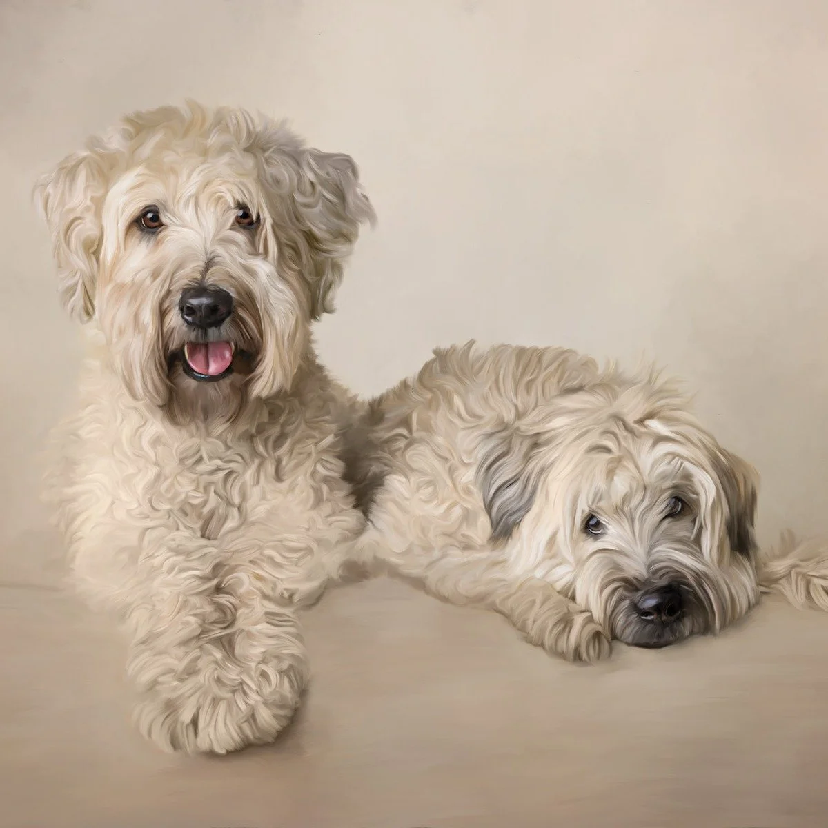 I'm co-teaching two workshops in a few weeks and our sponsor, Loxley Colour, is graciously providing canvases for our students to work on. I offered to digitally paint our student's reference images in time for the workshop so I've been very very ver