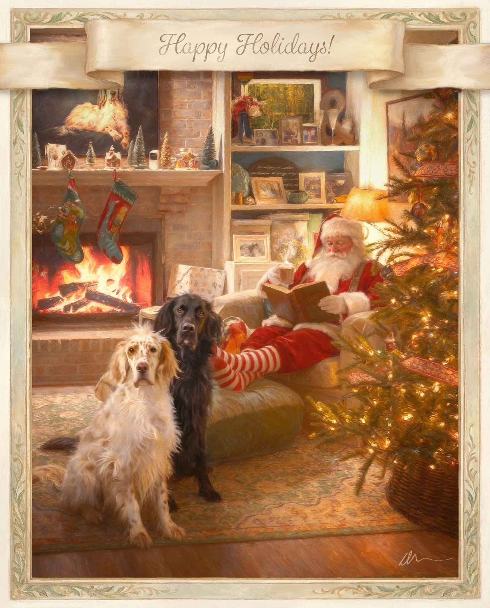 Wishing you serenity, warmth, and moments of joy this season - however you celebrate.

From our family to yours, thank you for welcoming my work into your homes, your stories, and your lives. Supporting a small, independent artist means more than I c