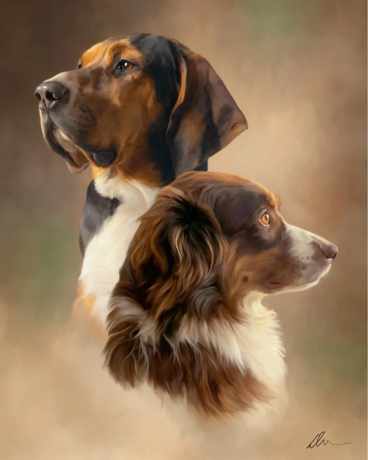 This portrait took a little patience, mostly because Izzy is a fast-moving, ball-obsessed blur who believes standing still is optional. We waited until the right reference images finally lined up, and it was worth it.

This piece was commissioned dur