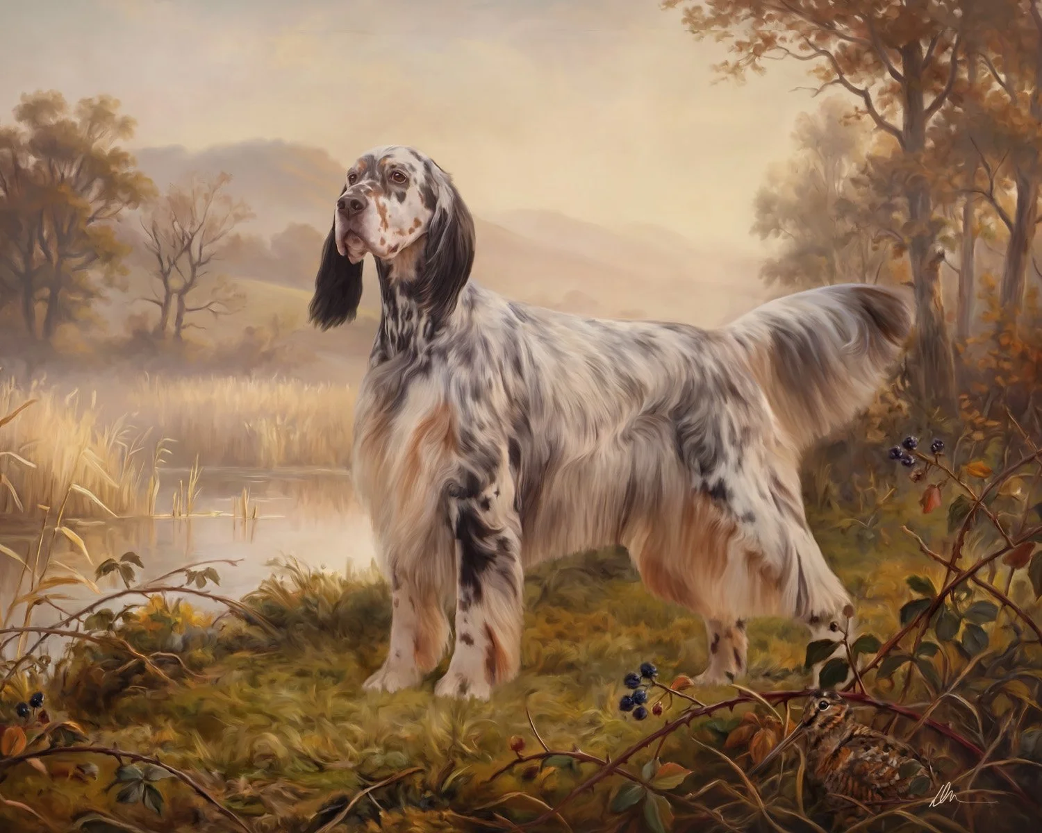 I finished this painting of Harper (GCH CaRob Once in a Lifetime TKN) yesterday. Most of the time, this is the point where you first see my work - once the digital portion is finished, then again when the physical product is ready to ship. But if you