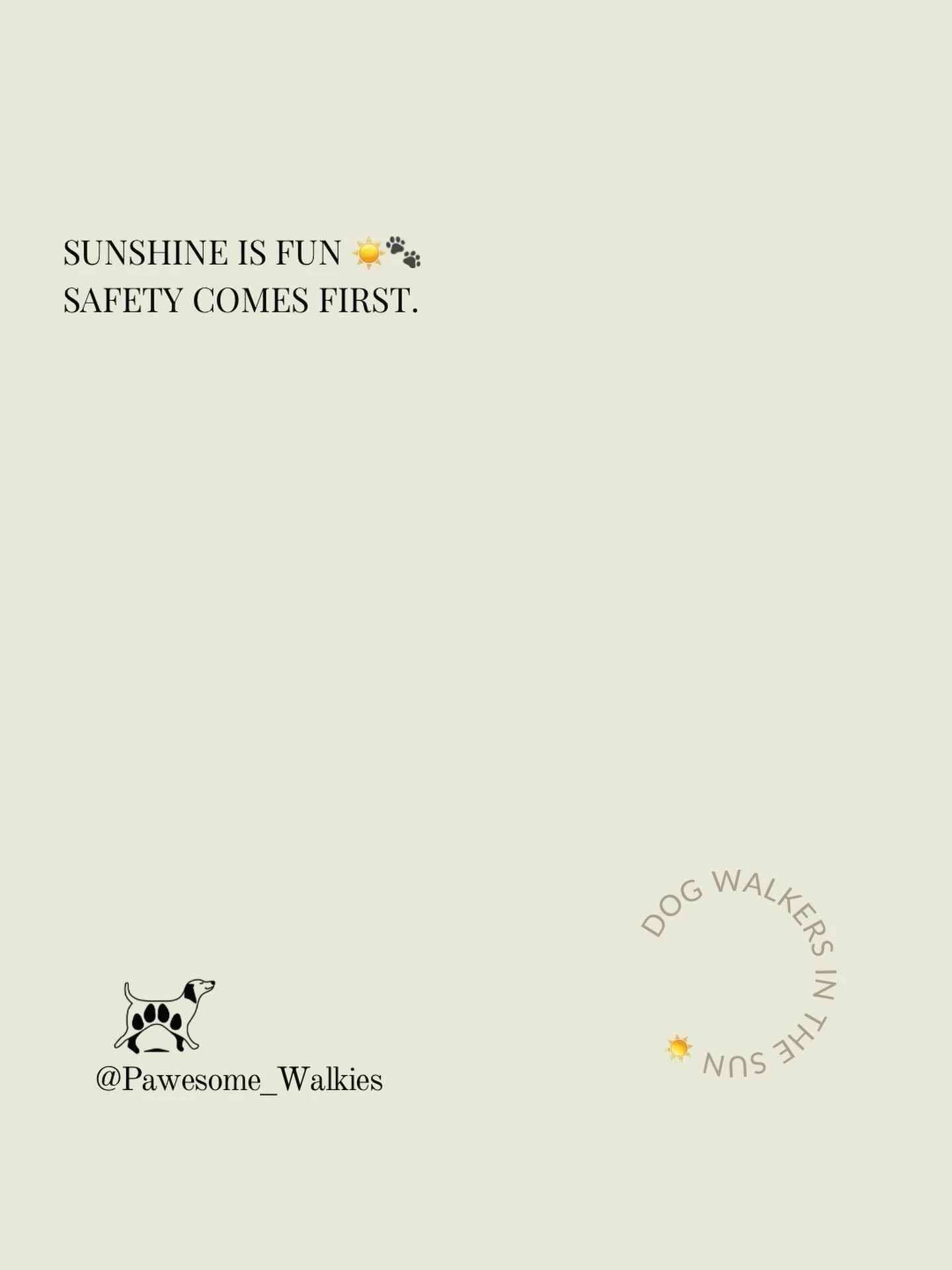 We are LOVING this sunshine ☀️🐾

&hellip;but warmer weather also means adapting walks to keep our doggies safe, happy, and comfortable.

Some pups cope brilliantly with the heat and are perfectly happy continuing their walks as usual - especially in