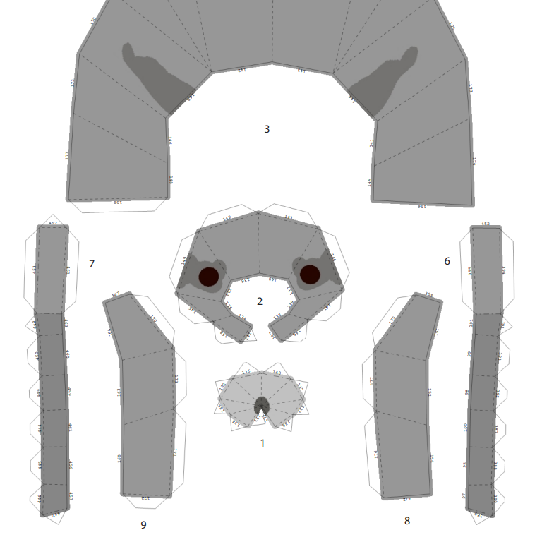 Raccoon Boyfriend Papercraft Pattern — sneepsnorp3D
