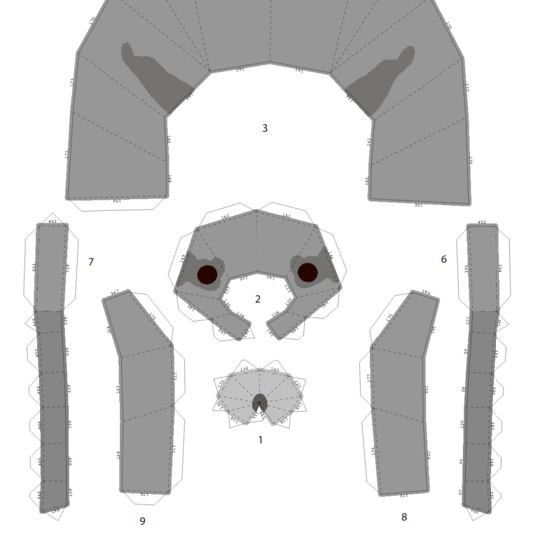 Giant Isopod Baker Papercraft Pattern — Sneepsnorp3D