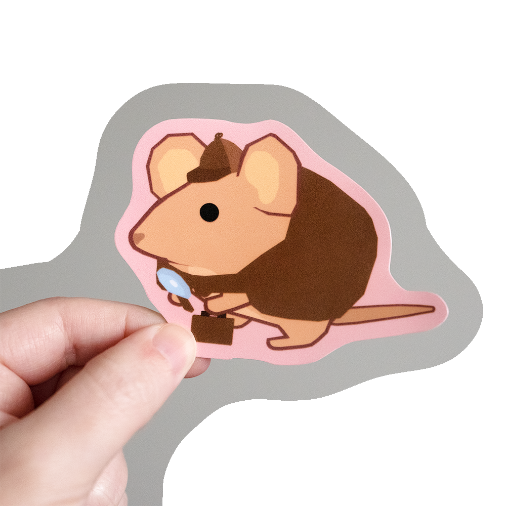 Capybara And Tangerine Glossy Vinyl Sticker Sneepsnorp3D Capybara And Tangerine Glossy Vinyl Sticker Sneepsnorp3D