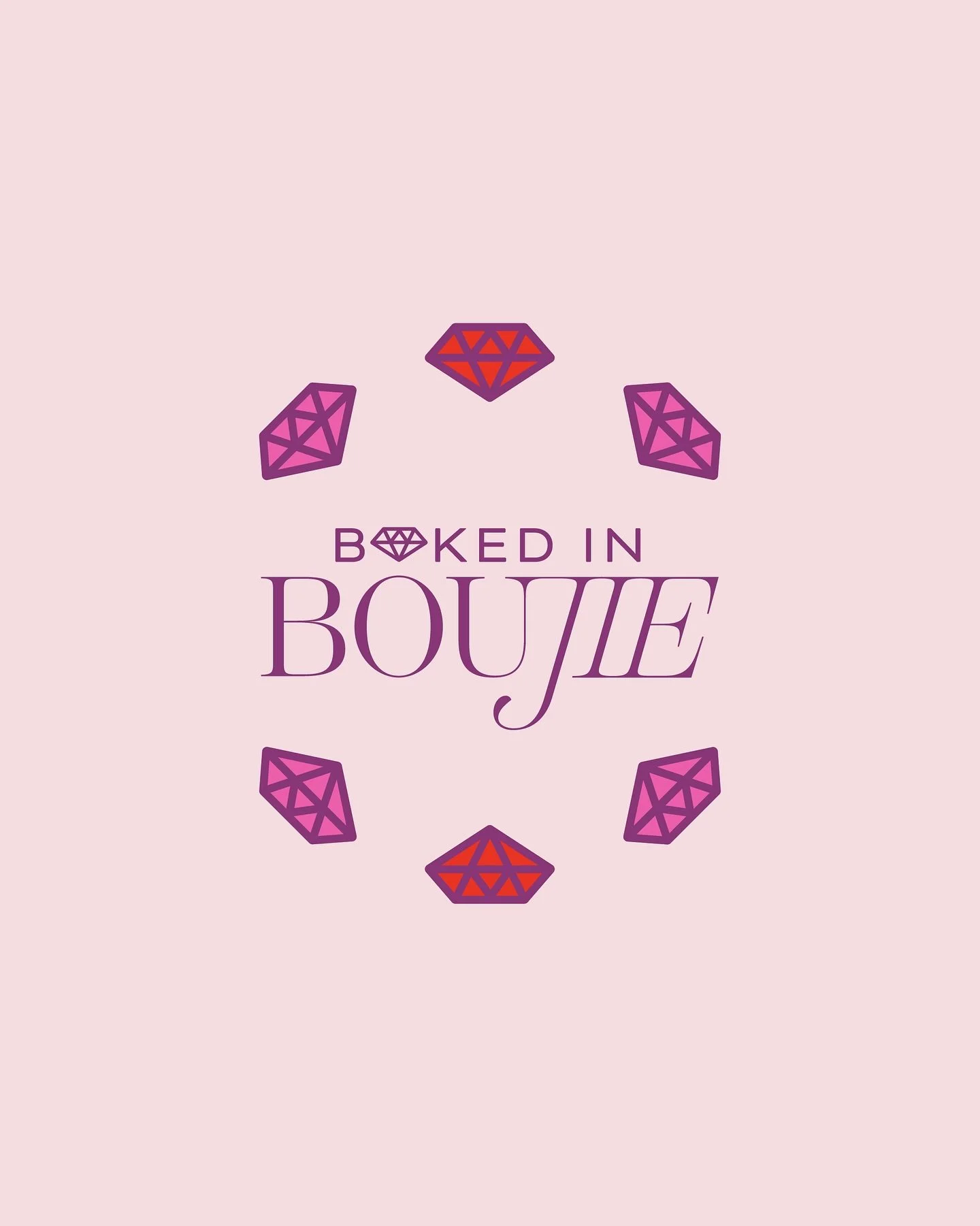 π For years I’ve been spoiled with Adina’s immaculate baking — there’ve been countless cakes, cookies and desserts (oh my).
Together, we created Baked In Boujie - a luxurious and cheeky visual identity to match her creativit